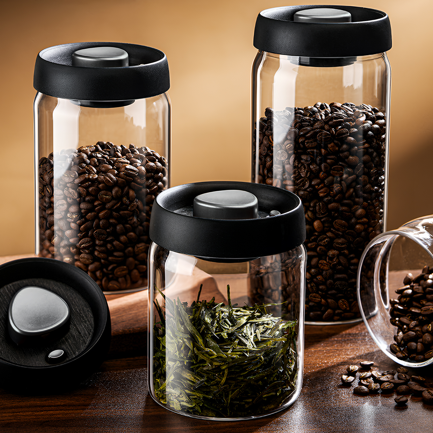 Coffee Equipment Accessories - OANKR Vacuum Coffee Canister 500ml 900ml