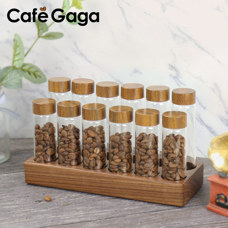 Coffee Equipment Rack - Coffee Beans Storage Container Glass Tube