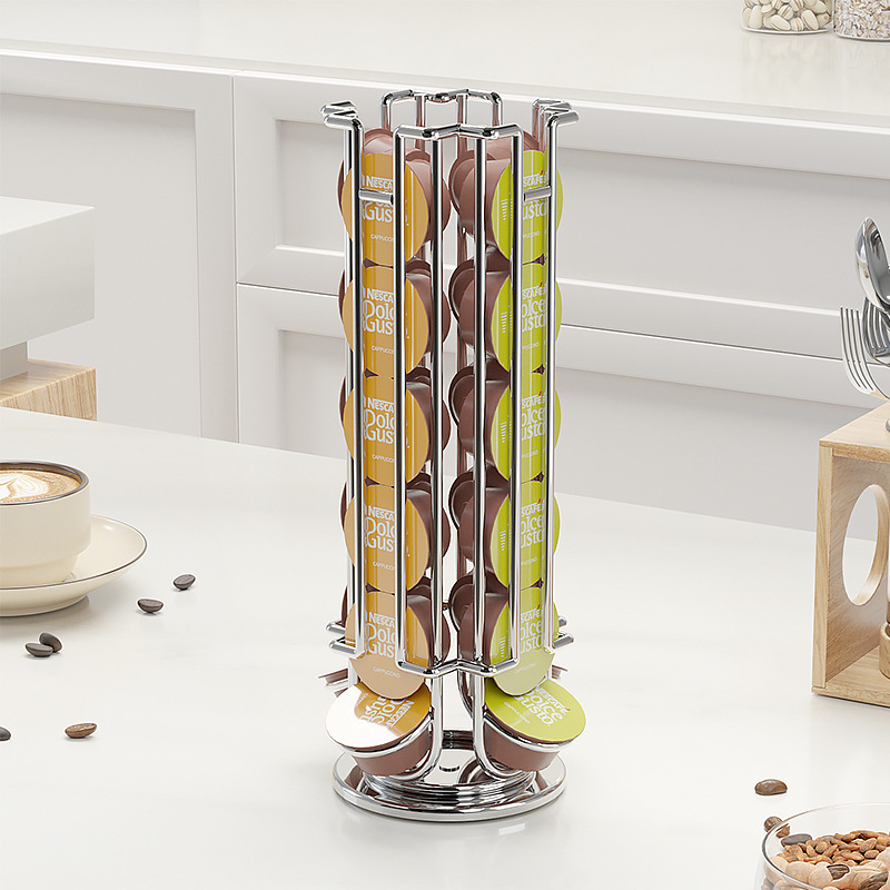 Rotatable Coffee Capsule Displ - Coffee Equipment Rack reseña y precio