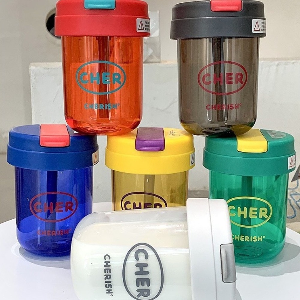 Cartoon 300mL Straw Cup Plasti - Coffee Equipment Eu reseña y precio