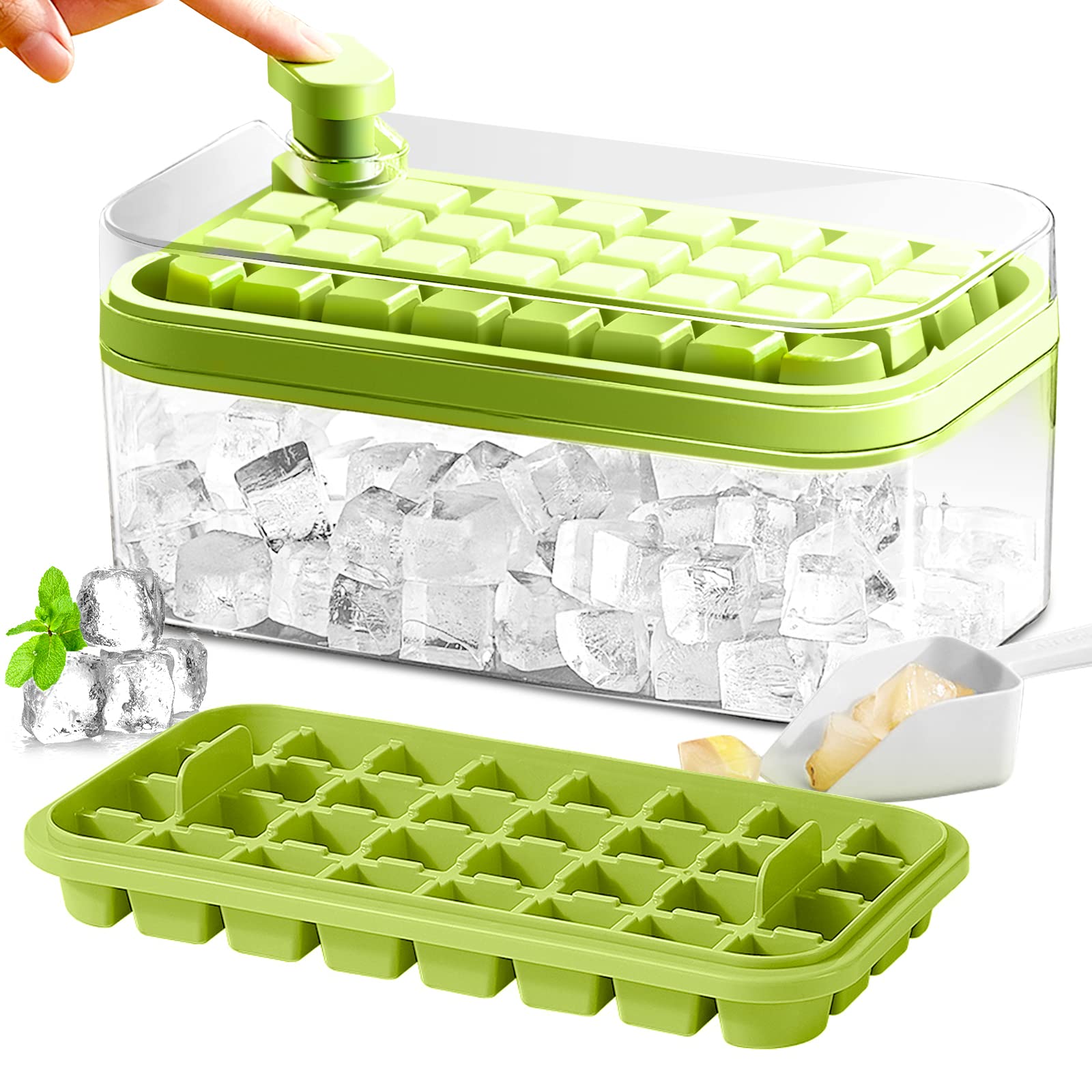 Cube Tray with Lid and BinEasy - Coffee Equipment Tray reseña y precio