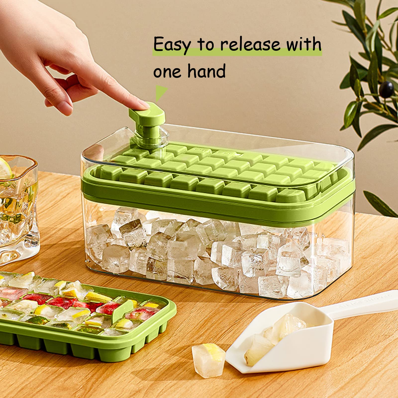 Cube Tray with Lid and BinEasy - Coffee Equipment Tray reseña y precio