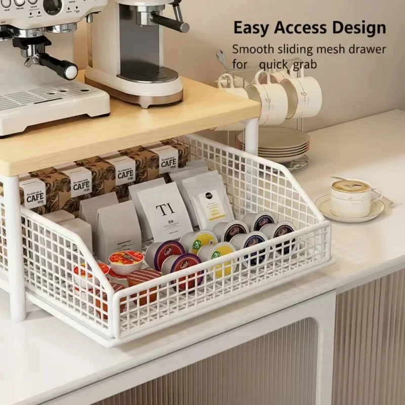 Microwave Coffee Maker Shelf O - Coffee Equipment Rack reseña y precio