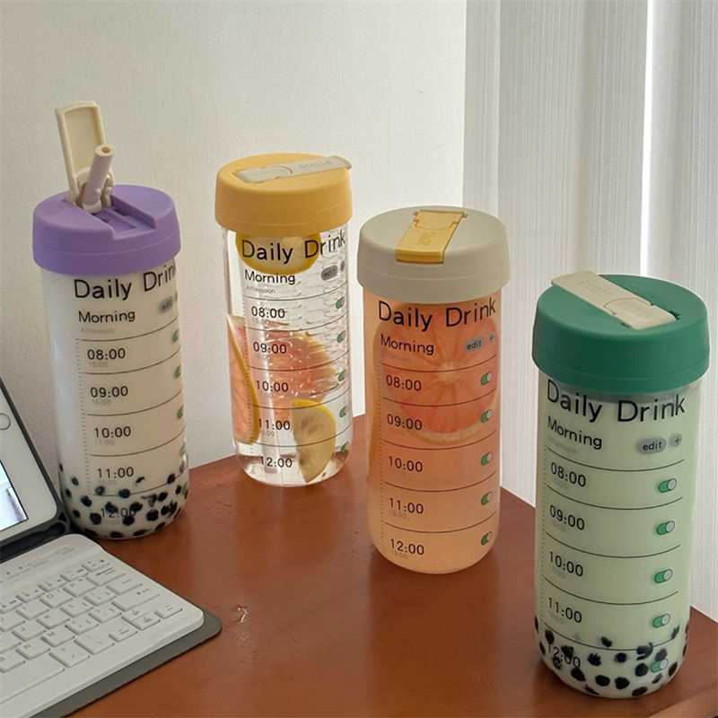Glass Water Bottle With Time M - Coffee Equipment Eu reseña y precio