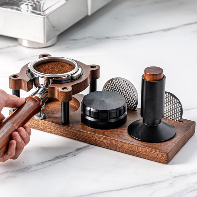 51/53/58mm Coffee Tamper Wood  - Coffee Equipment Rack reseña y precio
