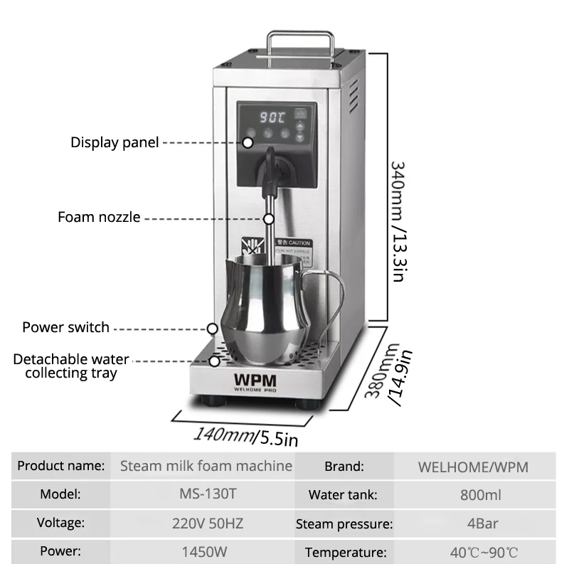 Boiling Water Machine Milk Bub - Coffee Shop Equipment reseña y precio