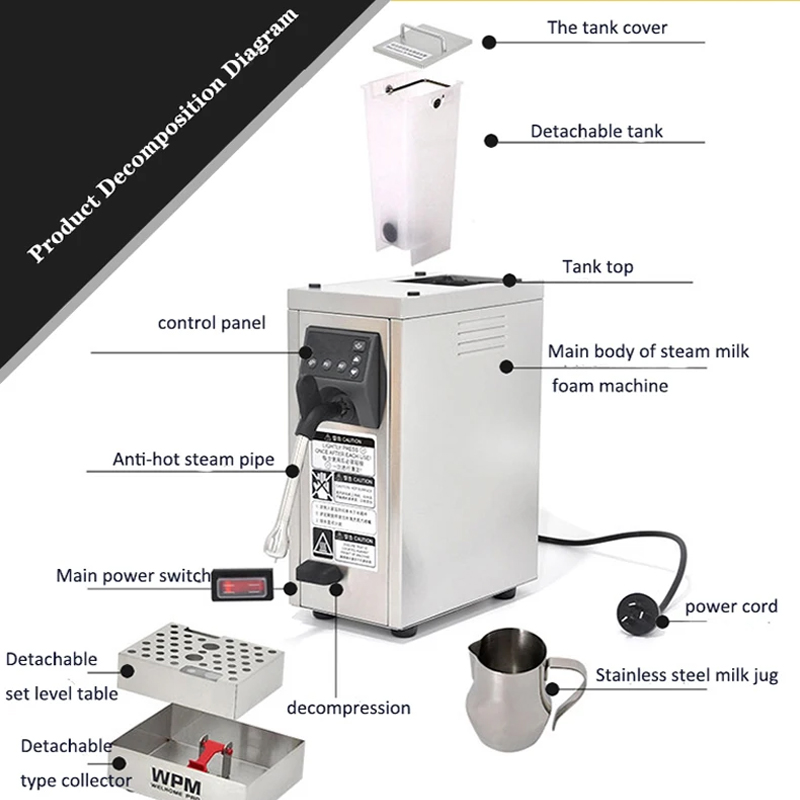 Boiling Water Machine Milk Bub - Coffee Shop Equipment reseña y precio