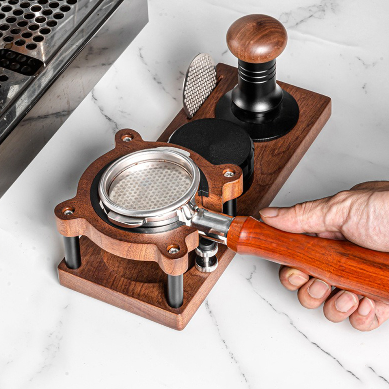 JUSTINLAU 51/53/54/58mm Wood C - Coffee Equipment Rack reseña y precio