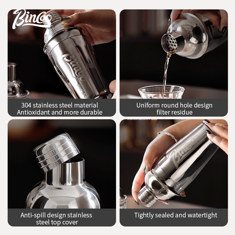 BINCOO Stainless Steel Shaker  - Coffee Equipment And Tools reseña y precio