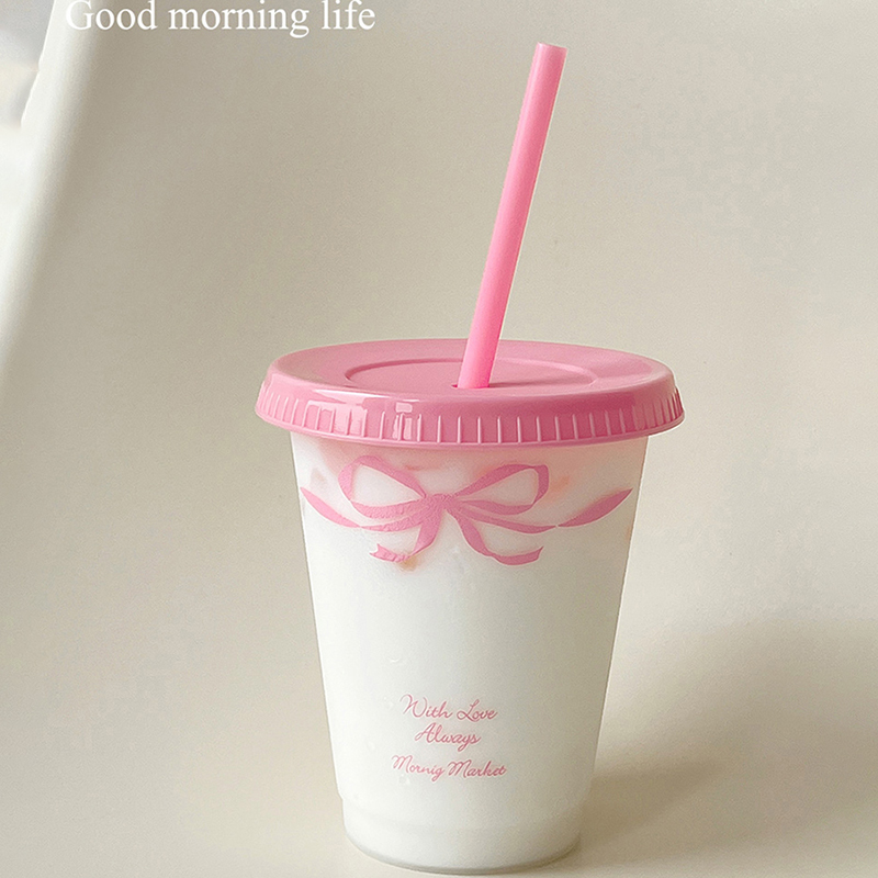 Kawaii Water Cup With Lid Stra - Coffee Equipment Eu reseña y precio