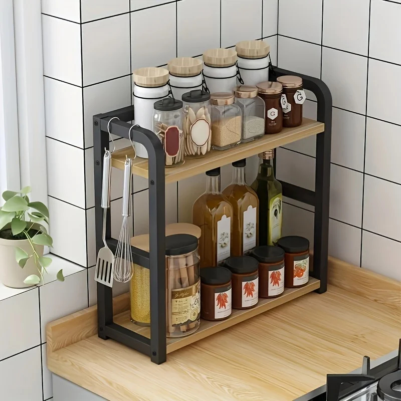 2-Tier Metal Countertop Shelf  - Coffee Equipment Rack reseña y precio