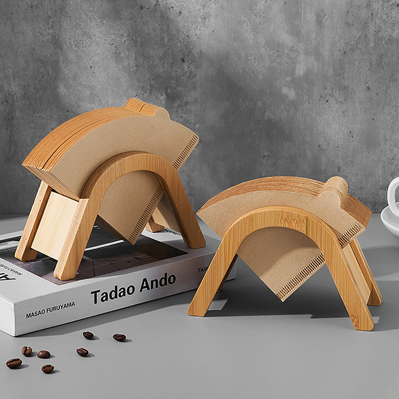 Wooden Coffee Filter Paper Hol - Coffee Equipment Rack reseña y precio