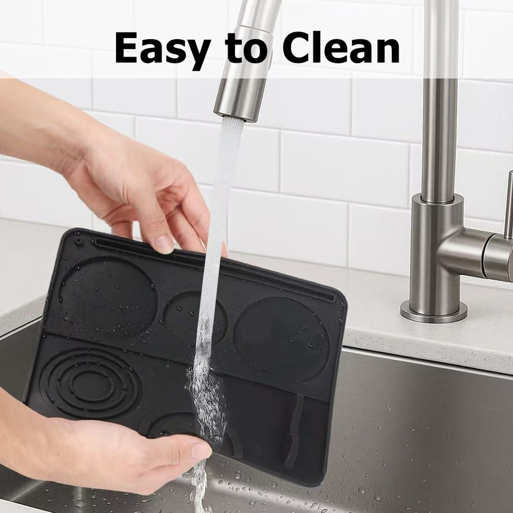 Silicone Coffee Maker Mat 3 in - Coffee Equipment Tray reseña y precio