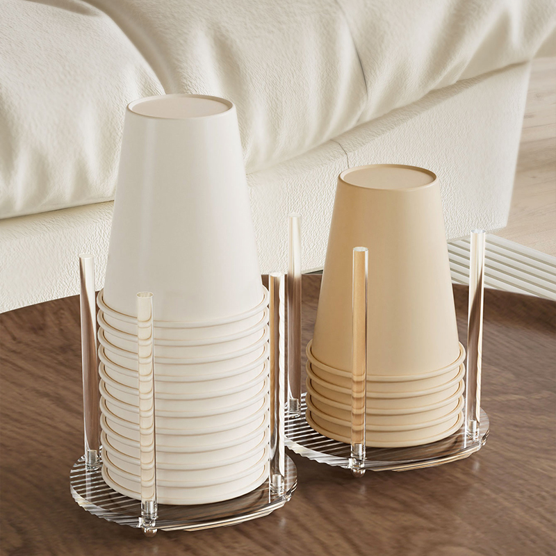 Acrylic Transparent Paper Cup  - Coffee Equipment Rack reseña y precio