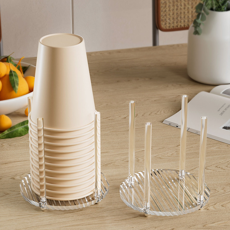 Acrylic Transparent Paper Cup  - Coffee Equipment Rack reseña y precio