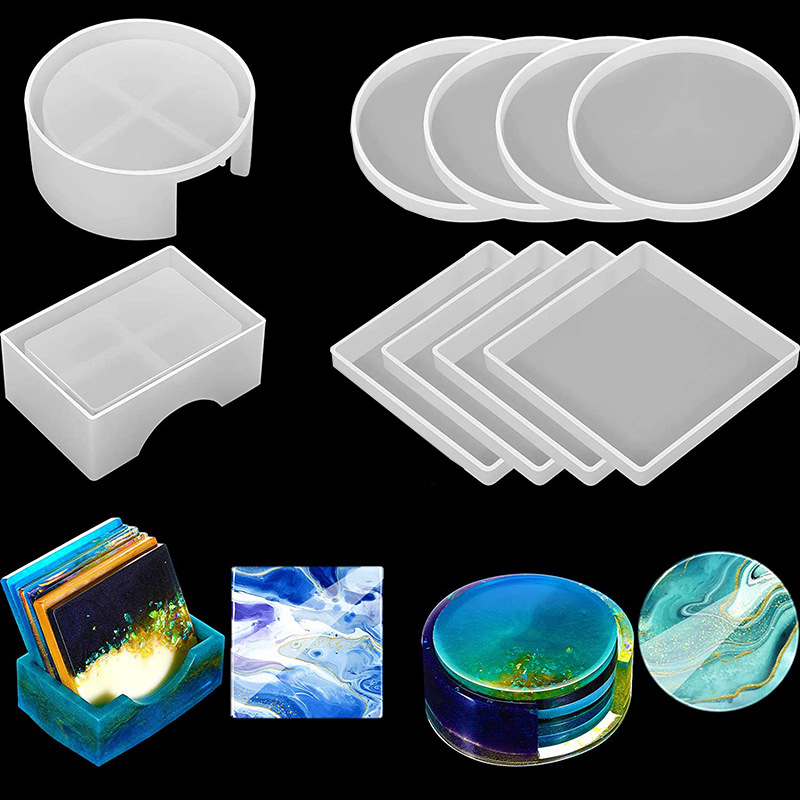 Round Square Coaster Silicone  - Coffee Equipment And Tools reseña y precio