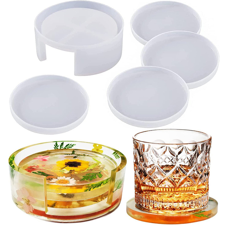 Round Square Coaster Silicone  - Coffee Equipment And Tools reseña y precio