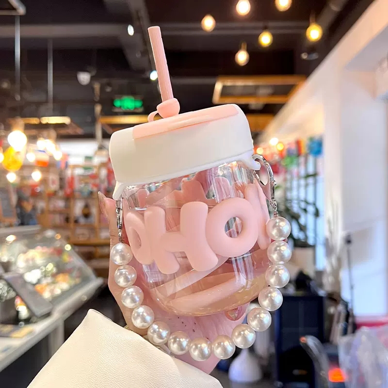 400ML Cute Girl Transparent Gl - Coffee Equipment Eu reseña y precio