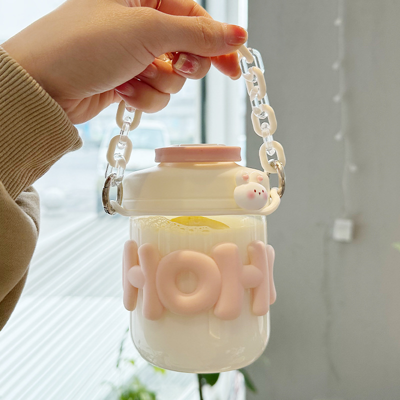 400ML Cute Girl Transparent Gl - Coffee Equipment Eu reseña y precio